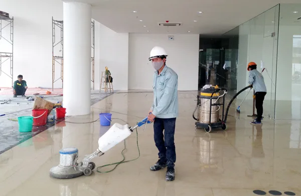 Chuẩn bị không gian sạch sau xây dựng